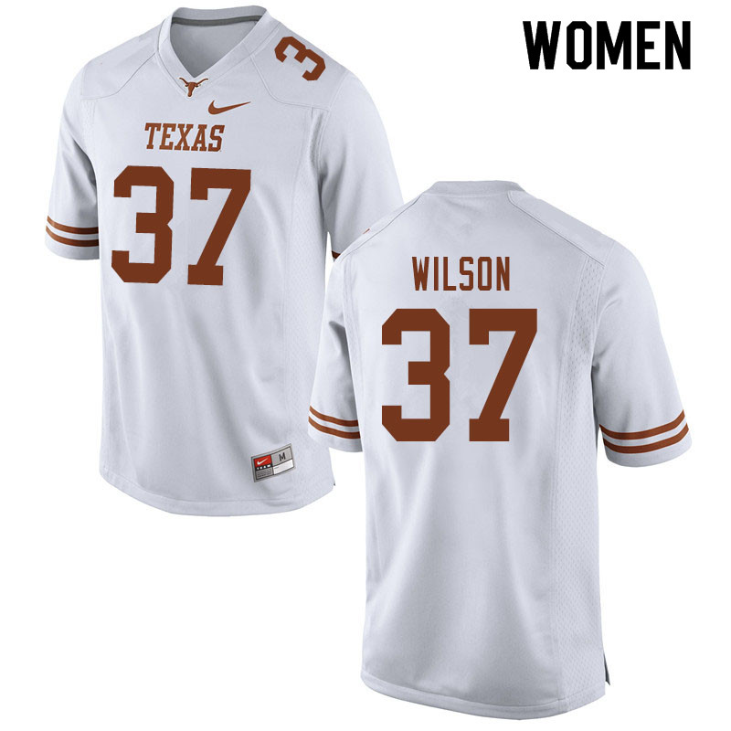 Women #37 Doak Wilson Texas Longhorns College Football Jerseys Sale-White
